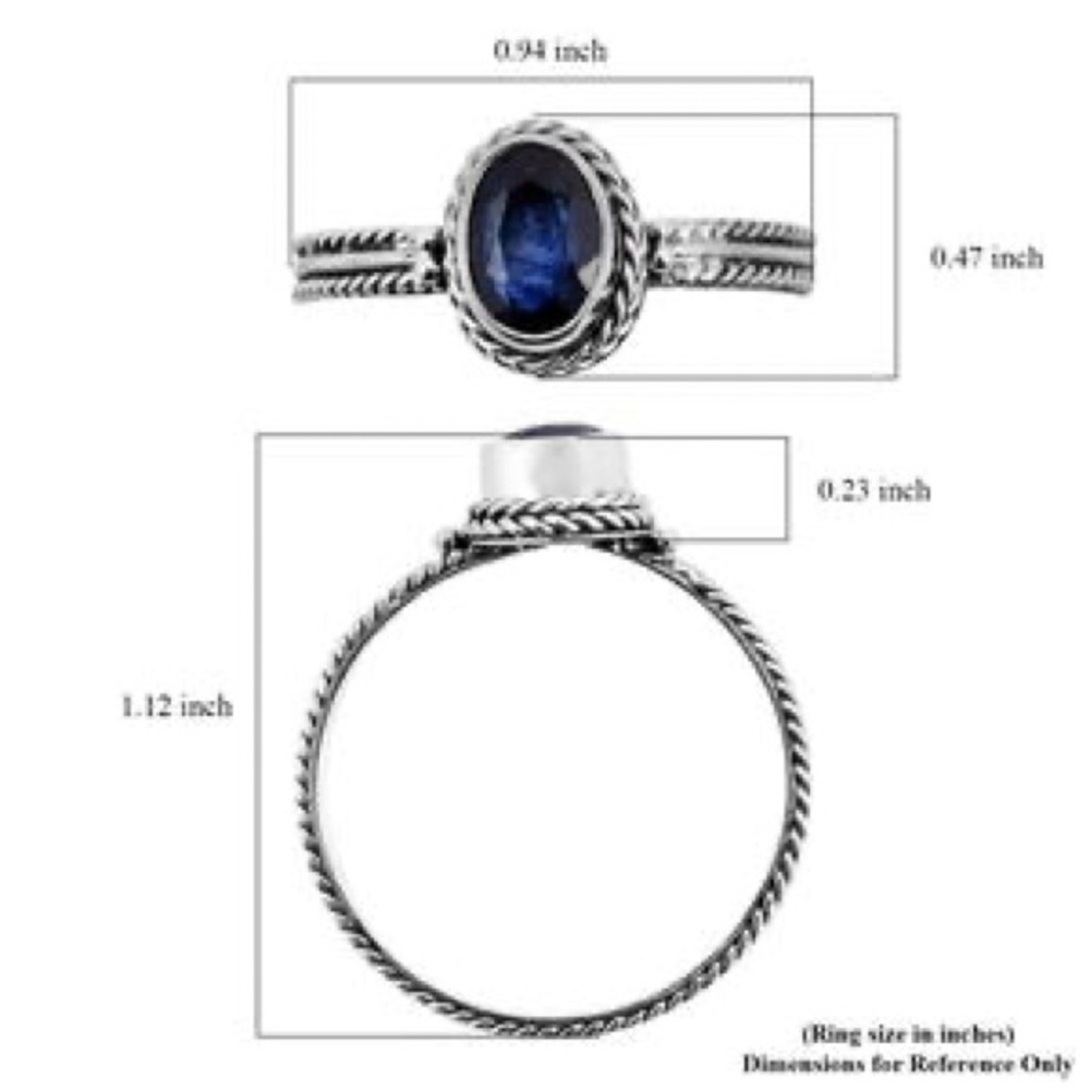 BALI LEGACY Madagascar Blue Sapphire (DF) Solitaire Ring‎